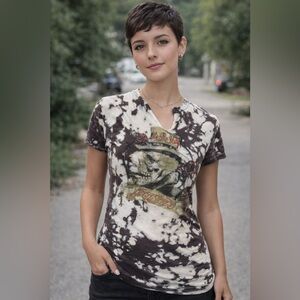 Vintage Vinyl Burnout Concert Tee. Poison. Size Small. Good Y2K condition.